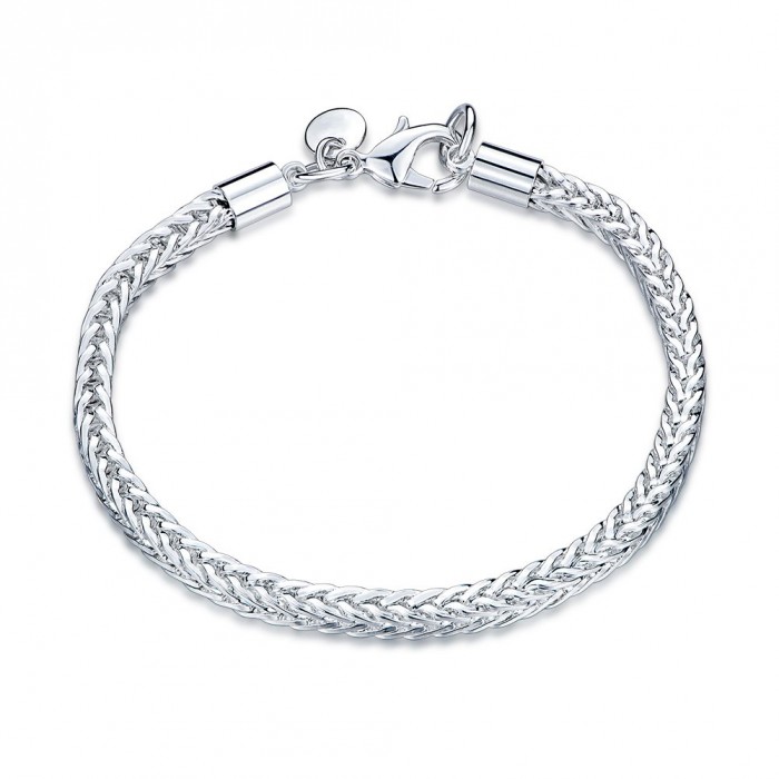 SH509 Fashion Silver Jewelry Snake Chain Bracelet Men Women