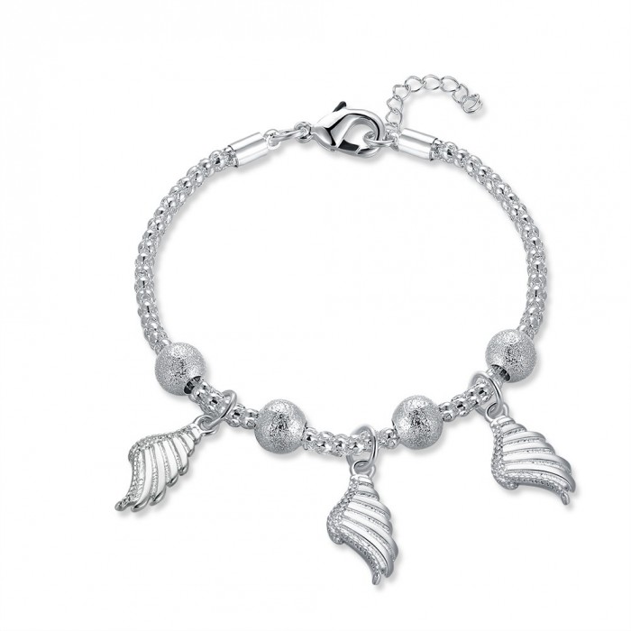 SH605 Fashion Silver Jewelry Wing Bead Bracelet For Women